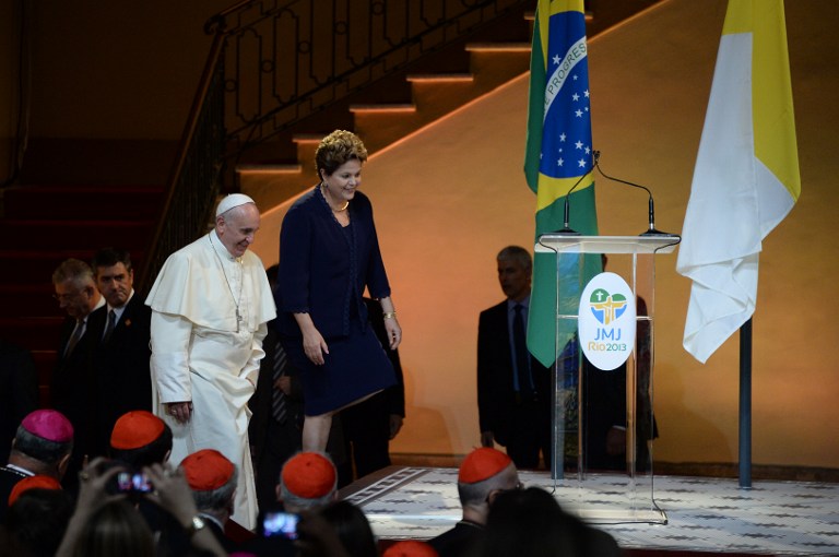 Rousseff le propone una alianza al Papa en la lucha contra las desigualdades