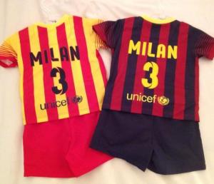 Milan ya tiene sus uniformes del Barcelona (Foto)