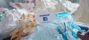 Vainilla y sirope azul, así sabe el helado con sabor a Facebook