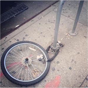 Le robaron la bicicleta a Victoria Beckham