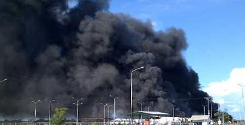 Reportan incendio en estación de servicio en el estado Bolívar