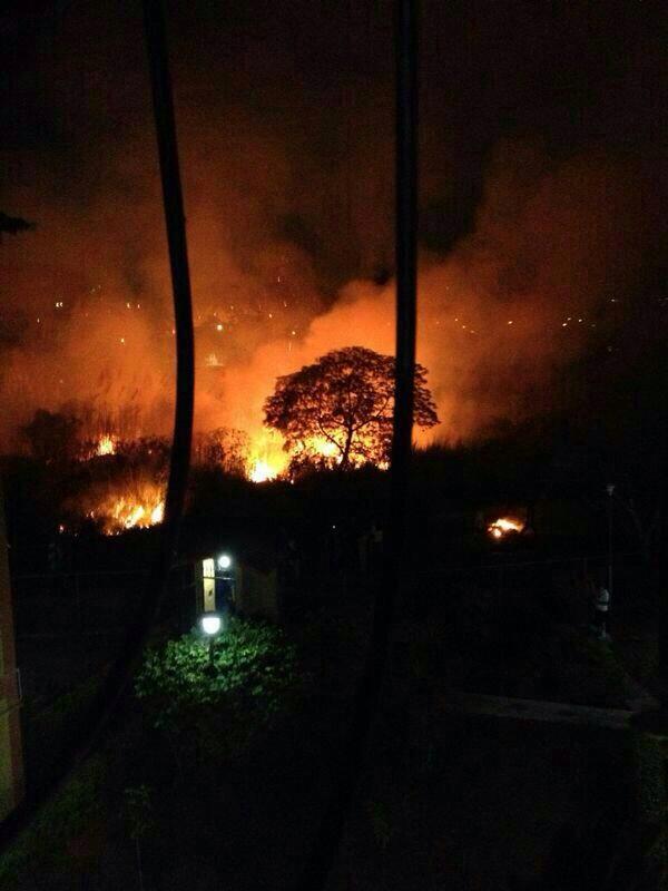 Jardín Botánico de la ULA en Táchira arde en llamas (FOTOS)