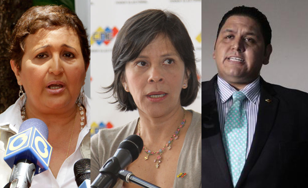 Tibisay Lucena, Sandra Oblitas y Luis Emilio Rondón rectores principales del CNE por mandato del TSJ