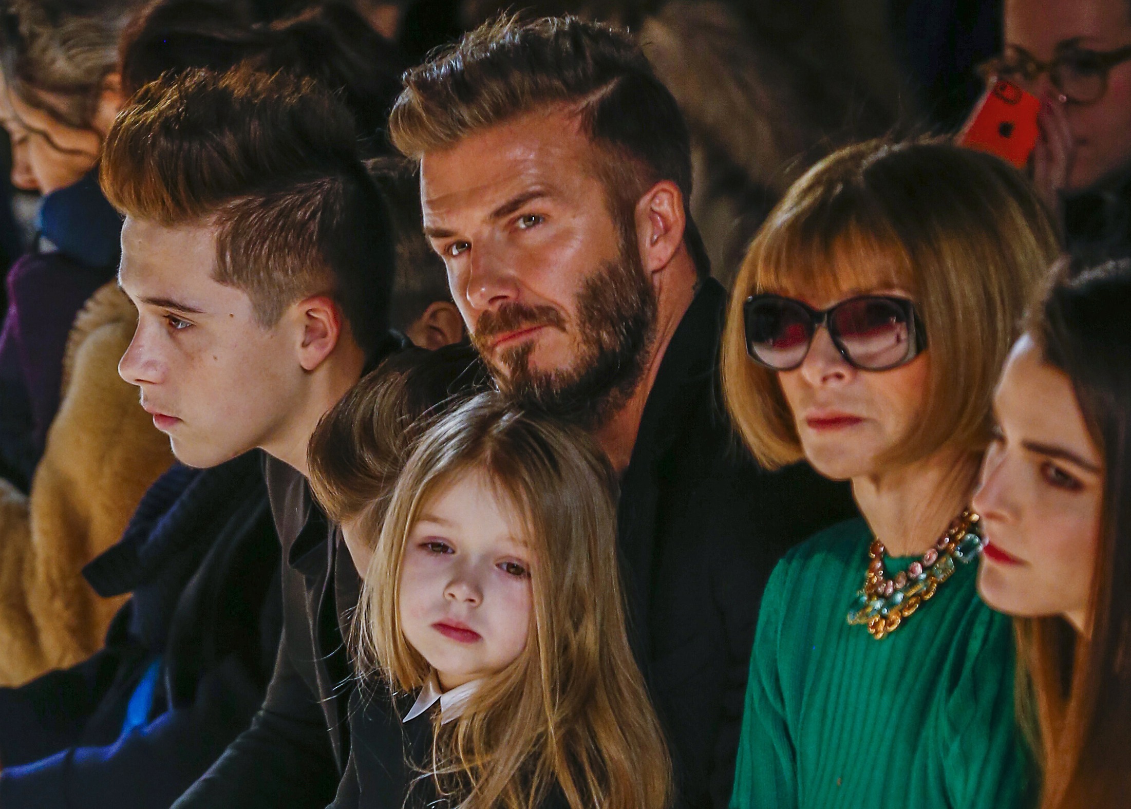 Una foto de los Beckham le valió a la pequeña del clan un sinfín de burlas