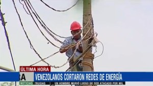 Corpoelec cortó la energía eléctrica que colombianos usaban en Paraguachón (Video)
