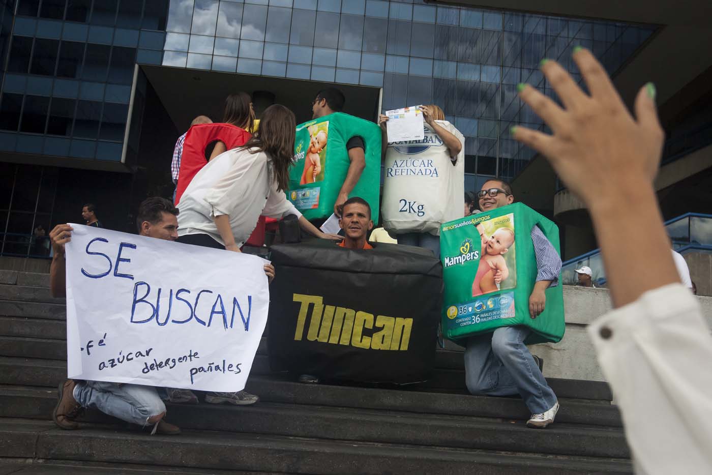 Así manifestaron contra la escasez en Caracas (fotos)