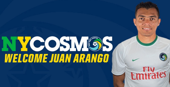 Juan Arango jugará con el Cosmos de Nueva York