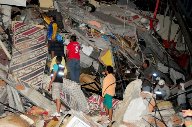 Registradas 717 réplicas del terremoto de magnitud 7,8 en Ecuador