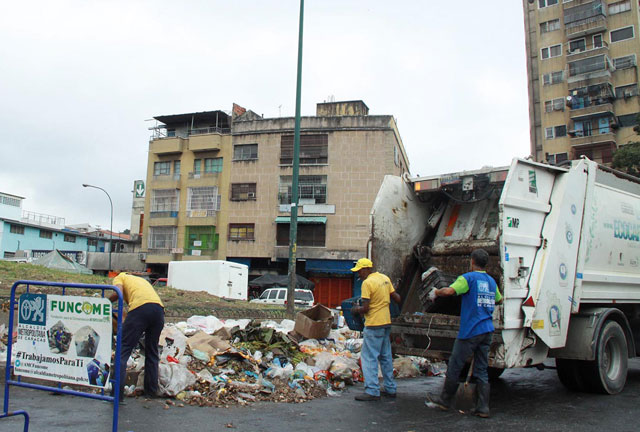 Más de 810 toneladas de basura recogió Equipo Funcome de la alcaldía Metropolitana de Caracas