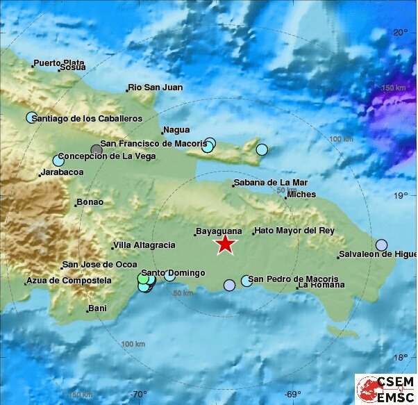 Temblor de gran magnitud también sacudió República Dominicana
