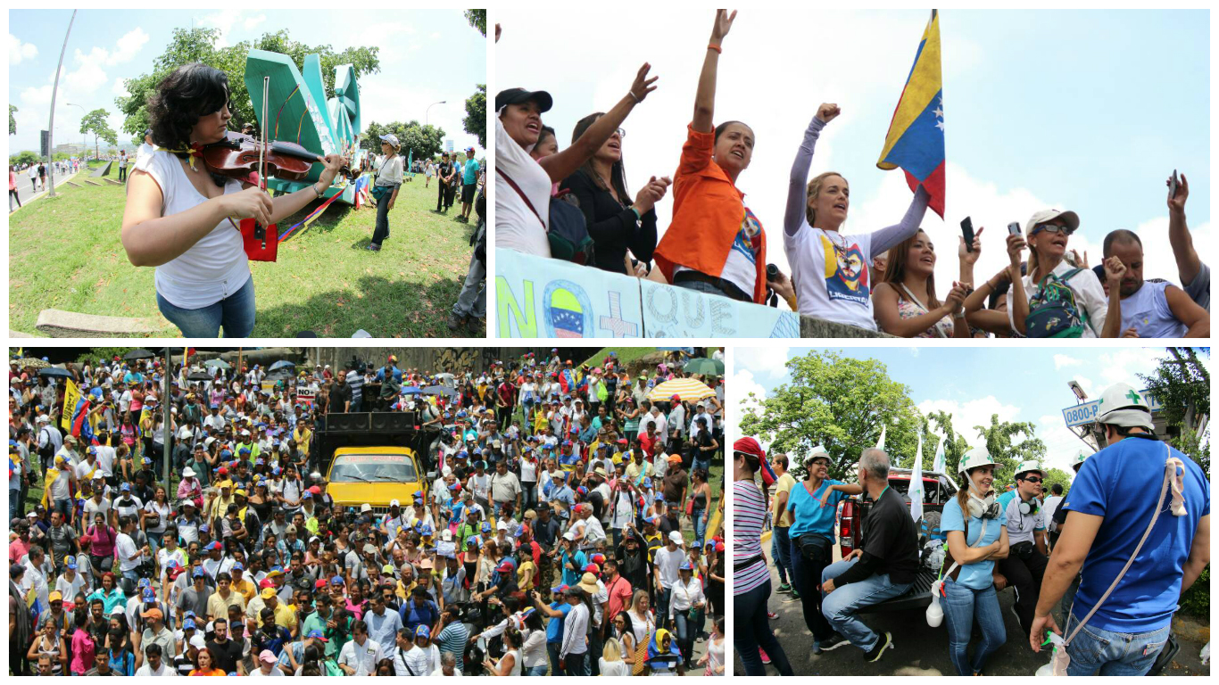 DE CERCA: Lo mejor del plantón contra Nicolás en Caracas (Fotos)