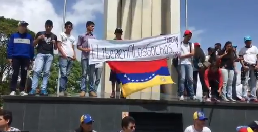 Foto: Inicia concentración por la libertad de expresión en Táchira / Tv Venezuela 