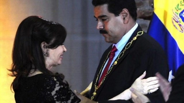 Cristina Kirchner otorgó la condecración a Maduro