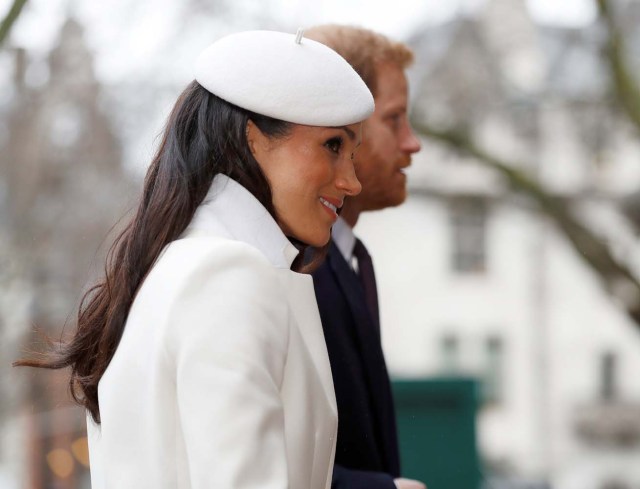 Britain's Prince Harry and his fiancee Meghan Markle arrive at the Commonwealth Service at Westminster Abbey in London, Britain, March 12, 2018. REUTERS/Peter Nicholls