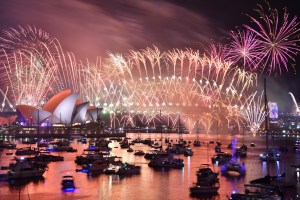 Las espectaculares imágenes del Año Nuevo en Australia