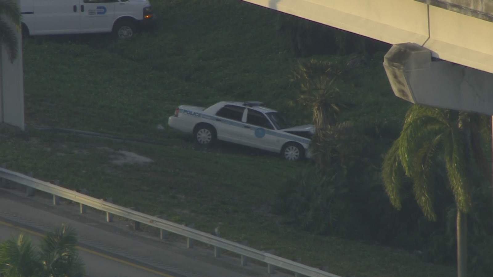 Oficial de policía de Miami herido en accidente en el intercambio de Golden Glades
