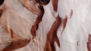 Captan cómo se ve el tormentoso polo norte de Marte en 3D (FOTO)