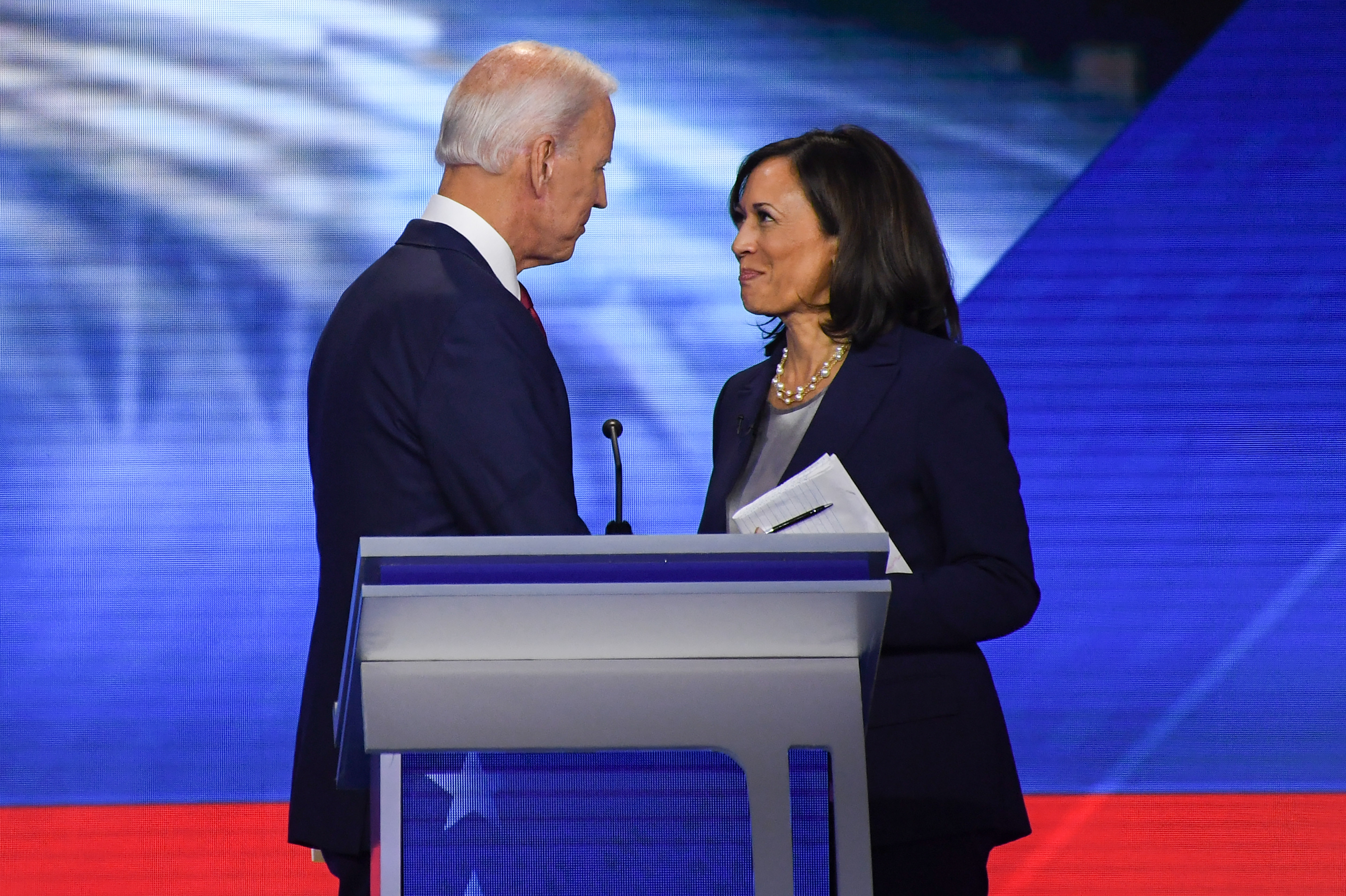 Joe Biden hizo su primera aparición de campaña junto a Kamala Harris