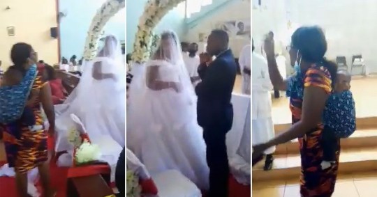Esta mujer furiosa interrumpió una boda en Zambia… ¡el novio era su esposo! (VIDEO)