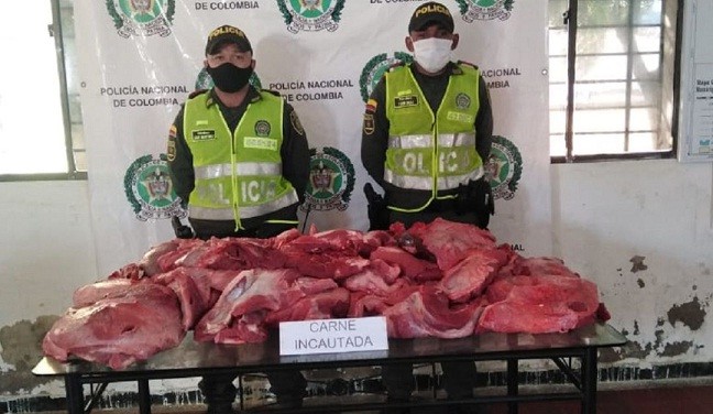 Desarticularon banda en Colombia que vendía carne podrida procedente de Venezuela (Fotos)