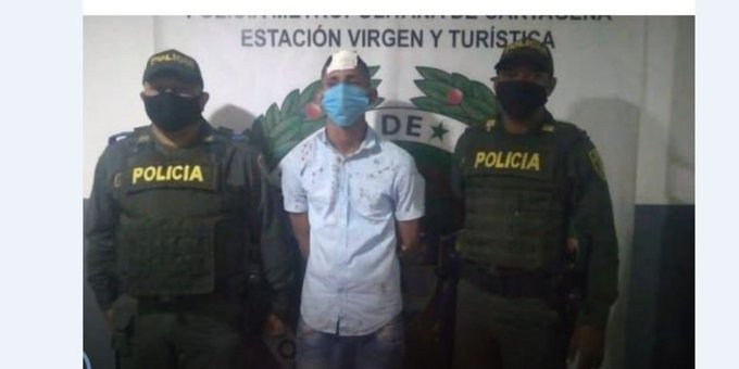 Alias “Candela” recibió un bombonazo en la cabeza por intentar robar en Cartagena (VIDEO)