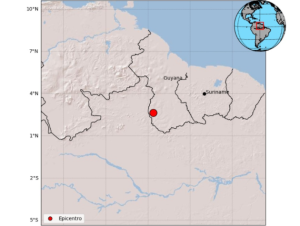 Se registró sismo de elevada magnitud en el sur de Guyana (Video)