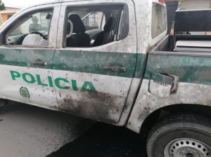 Atacaron patrulla policial con fuerte explosivo y disparos de fusil en Arauquita (Fotos)