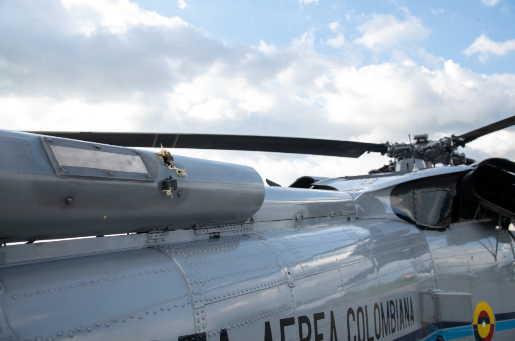 Atacaron con disparos el helicóptero del presidente colombiano Iván Duque