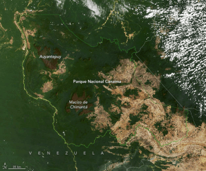 Satélite de la Nasa evidenció la inmensidad de la deforestación chavista en Canaima