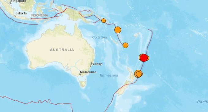 Un terremoto de magnitud 6,3 sacude un archipiélago de Nueva Zelanda