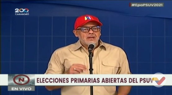 Jorge Rodríguez presume del show chavista e invita a la UE para que “vean elecciones seguras en Venezuela”