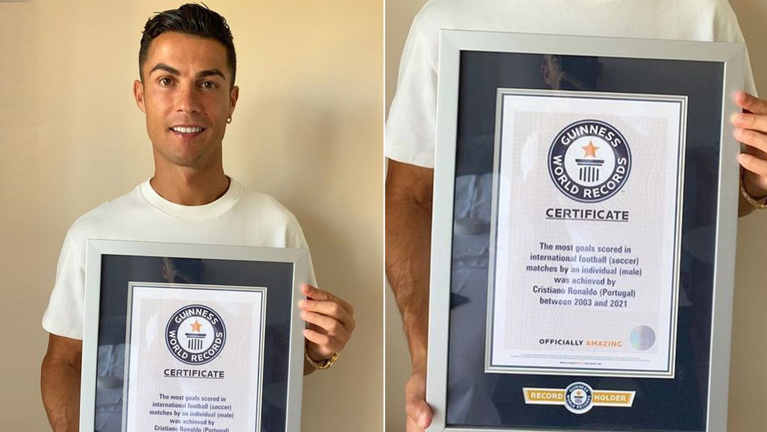 Cristiano Ronaldo logra el récord Guinness como mayor goleador en partidos internacionales (FOTO)
