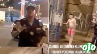 La reprimenda de un policía a venezolano que hacía “motopiruetas” en plena avenida de Perú (VIDEO)