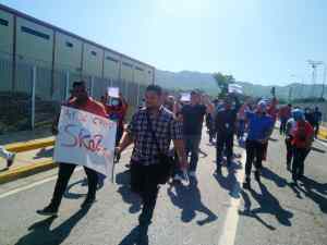 Ni la GNB pudo detener la protesta de los trabajadores petroleros en Anzoátegui