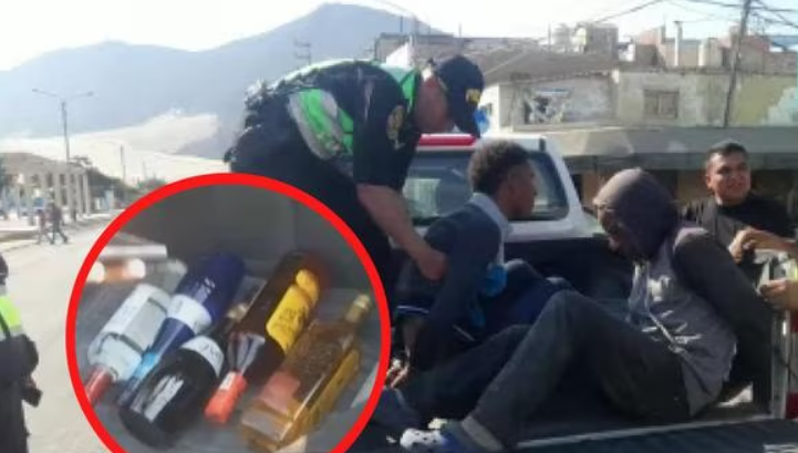 Venezolano atrapado en Perú por robar múltiples botellas de alcohol junto a su cómplice