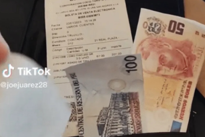 VIDEO: Mesero mostró cómo un niño lo “estafó” con billetes falsos y se hizo VIRAL