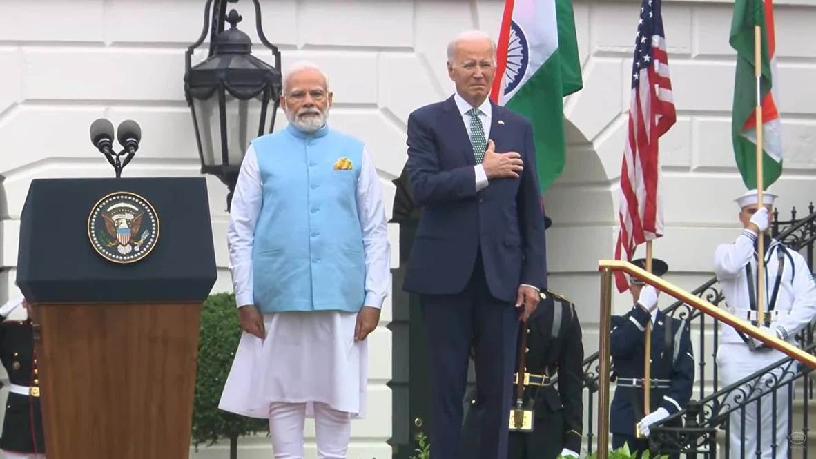 Lo hizo de nuevo: Biden entró en un lapsus y confundió el himno de la India con el de EEUU (VIDEO)