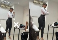 ¡Maydaaay! Sexy maestra venezolana causa turbulencias en clases de sobrecargo (VIDEO)