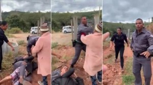Policía se ensañó con abuelita: la noqueó de una trompada durante operativo (VIDEO)
