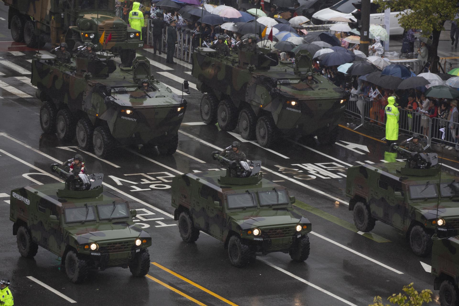 Corea del Sur envió una advertencia a Kim Jong-un con su primer desfile militar en 10 años