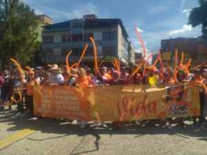 Ciudadanos recorrieron las calles de Mérida en apoyo a la campaña por la vida