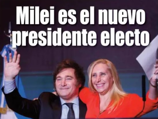 Así reseñó la prensa Argentina el triunfo de Javier Milei (Portadas)